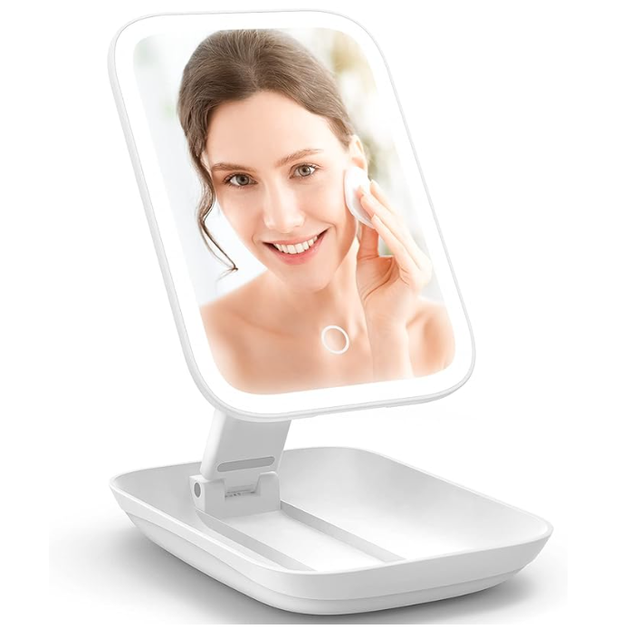 Zložljivo LED kozmetično ogledalo